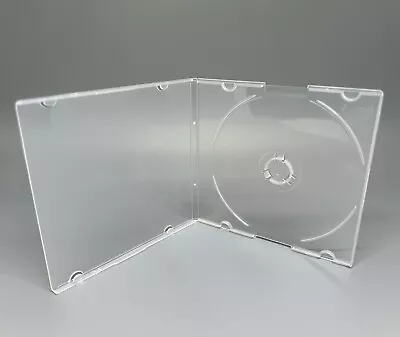 10 3.5  Mini Slim Single Poly CD Cases For 3  (8MM) Mini Disc Super Clear-SF16 • $8.99