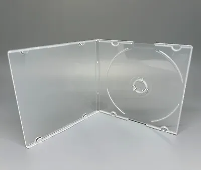 50 3.5  Mini Slim Single Poly CD Cases For 3  (8MM) Mini Disc Super Clear-SF16 • $19.99
