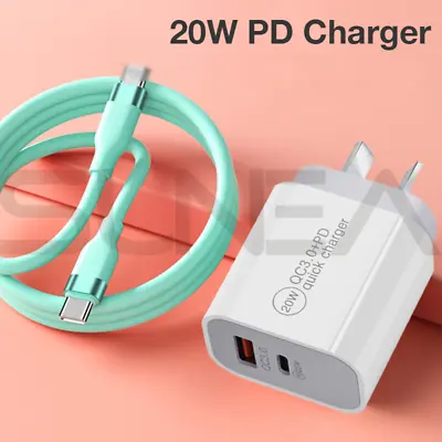 DUAL USB Wall Charger Fast PD Power Adapter Type C QC3.0 For Android IPhone IPad • $13.45