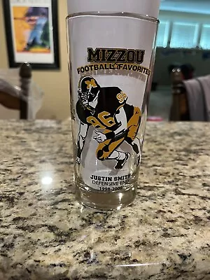 Missouri Tigers Mizzou Football Favorites Justin Smith MFA Oil Break Time Glass • $19.95