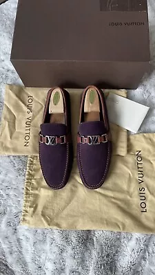 Louis Vuitton Suede Hockenheim Moccasin Loafer UK10 US11 • $289.99