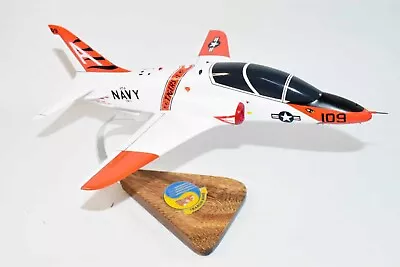 VT-9 Tigers Navy T-45C Goshawk Model (16 ) Scale Mahogany Navy Trainer • $344