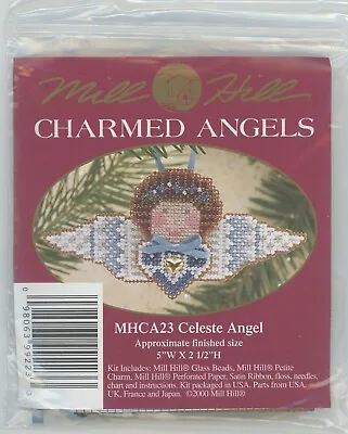 Mill Hill Charmed Angels Celeste Angel Counted Glass Bead Kit W Treasure MHCA23 • $12.95