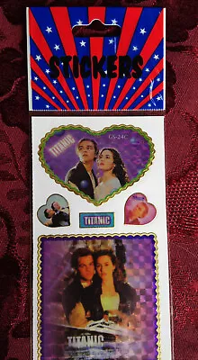  TITANIC 1997 PROMO MOVIE PACKET OF STICKERS NEW DiCAPRIO WINSLET VINTAGE RARE  • $26.99