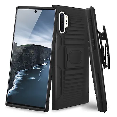 For Samsung Galaxy Note 10+ Plus Case Magnetic Ring Stand Hard Holster Cover • $8.95