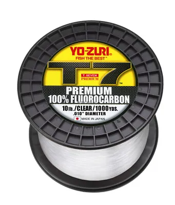 Yo-Zuri T-7 Premium Fluorocarbon Line (6lb-25lb 1000yd Clear) • $59.99