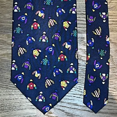 £57 Aylynn Mens Jockey Racing Outfits  Racing Colours  Silk Tie Made In Usa Y7 • £40