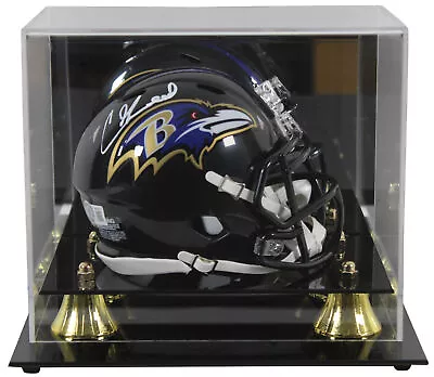 Ravens Ed Reed Authentic Signed Speed Mini Helmet Mirrored W/ Case BAS Witnessed • $251.99