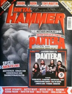 Metal Hammer February 2022 Pantera Saxon Grain +2 Poster. Magazine + CD • $14.45