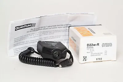 Tested Exc W Box Quantum QFlash QTTL Adapter D22w-R For Nikon D22WR D-22w-R • $124.99