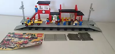 £155.26 • Buy Vintage Lego 7824 Train Station Railway Station Near Complete 12v 1983 & Track