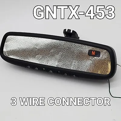 GENTEX GNTX-453 3-WIRE Orange Compass Rear View Mirror Auto Dimming 10-PIN • $43.19