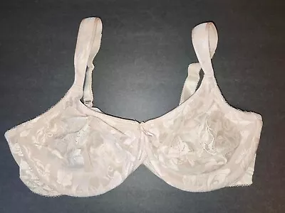 Wacoal Bra 85567 Beige Nude Lace Full Coverage Underwire Size 40D RN 20421 • $13.99