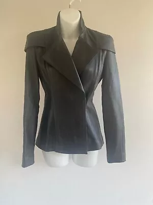 Rare Zhivago Womens Leather Jacket With Silk Lining Size 3 One Off Sample • $280