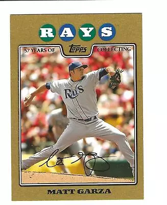 2008 Topps Updates & Highlights #UH50 Matt Garza Gold #/2008 • $1.61