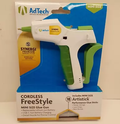 AdTech Cordless Freestyle Mini Glue Gun & 10 Glue Sticks. Synergi Premium Bond • $18.99