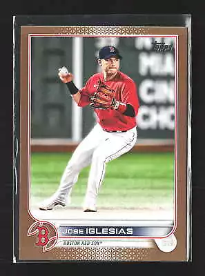 2022 Topps #15 Jose Iglesias Gold Boston Red Sox #/2022 • $3.45