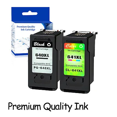 2X Ink Cartridge Black 640XL Colour 641XL For Canon PIXMA MG2160 MG2260 MG3160 • $57.85