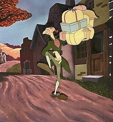 1949 Rare Disney Ichabod Crane Sleepy Hollow Original Production Animation Cel • £3048.42