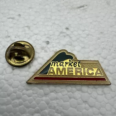 Market America Employee Lapel Pin Gold Blue Red Colored Multi Level Marketing • $12.95