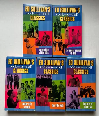 Lot (5) Ed Sullivan's Rock N Roll Classics VHS Tapes 2 Still Sealed • $6