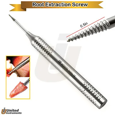 $29.62 • Buy Dental Periotome Root Extractor Screw Tip Non-Flexi Implant Manual Extraction 