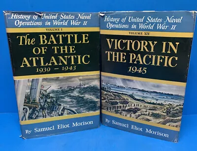 The Battle Of The Atlantic 1939-1943 & Victory In The Pacific 1966 Printing. • $49.95