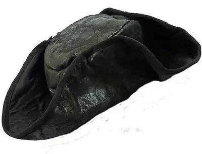 £5.95 • Buy Black Pirate Tricorn Hat Jack Sparrow Fancy Dress Unisex Caribbean Costume