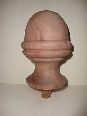 WOOD FINIAL UNFINISHED FOR NEWEL POST FINIAL OR CAP  Finial #21 • $29.95