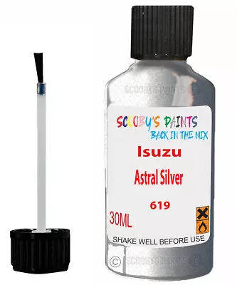 For Isuzu Wizard Astral Silver Touch Up Code 619 Scratch Car Chip Repair Paint • £6.99