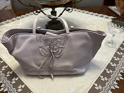 Paolo Masi Genuine Leather  Butterfly Lilac/Pink Shoulder Handbag/Purse Italy • $85