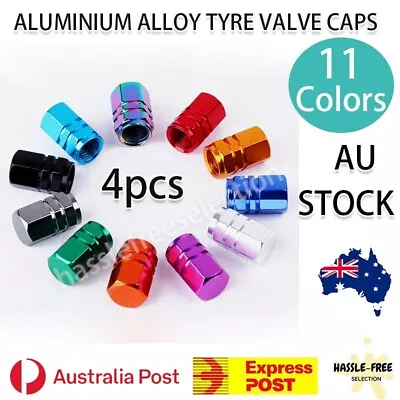 $4.29 • Buy 4 Pcs Tyre Valve Caps Stems Wheel Tire Truck Cover Bike Screw Motorbike Dust Air