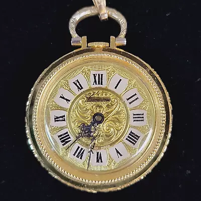 Vintage Lucerne Pendant Watch Swiss Mechanical Wind-Up Pendant Watch 1.75  Works • $9.95