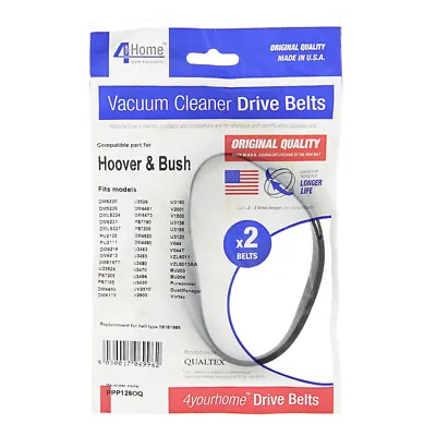 £4.99 • Buy Hoover & Bush Vacuum Cleaner Hoover Belt Replacement X2 Dust Manager Dm4484