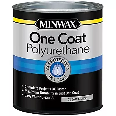 Minwax 356100000 One Coat Polyurethane Quart Gloss • $37.22