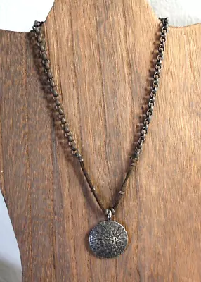 Lucky Brand Medallion Pendant 16  Necklace • $12.99