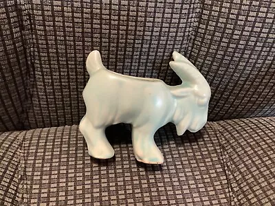 Vintage 1940s McCoy Pottery Matte Seafoam Green Stretch Animal Goat Planter • $60