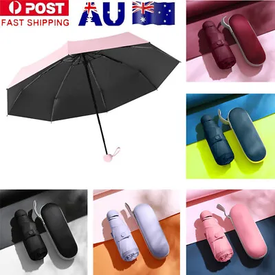$25.99 • Buy Mini Folding Compact Umbrella Waterproof Windproof UV Sun Rain Travel Umbrella