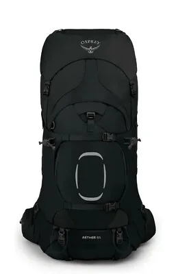 Osprey Aether 65 Men's Backpacking Backpack  Black Large_ Xlarge • $299.99