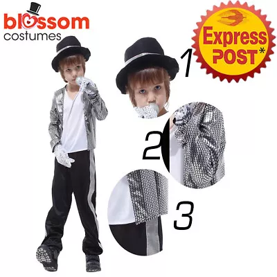 N140 Boys Michael Jackson Superstar Pop Star Celebrity Child Book Week Costume • $21.05