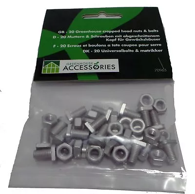 £8.50 • Buy 20 Juliana Aluminium Crop Head Bolts For Greenhouses Eden Halls Glasshouse AGL  