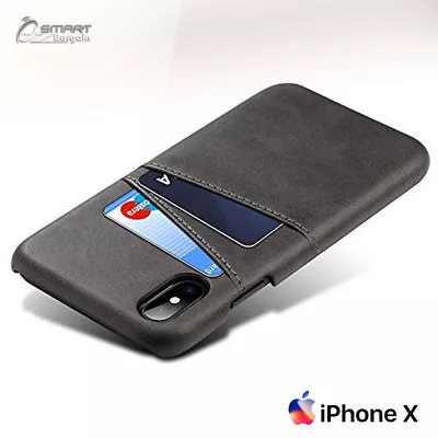 PU Leather Card Holder Wallet Back Case Cover For IPhone X / IPhone 10 / 8 Plus • $7.99