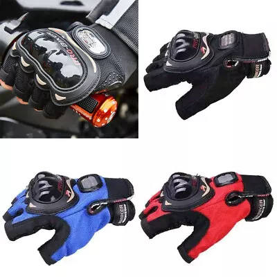 Men Breathable Fingerless Motorcycle Half Finger Gloves Pro-Biker Cycling Gloves • $10.99