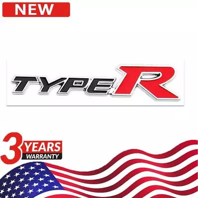 1pc For Accord Civic Metal Letter Type R Racing Sport Rear Emblem Badge Sticker • $9.49