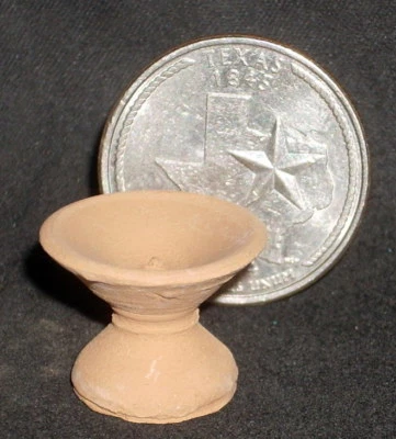 $4 • Buy Clay Raised Fruit Plate 1:12 C240 Mexican Vary Dollhouse Miniature Terracotta 