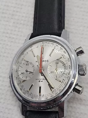 Vintage Helbros Valjoux 7733 Chronograph • $550