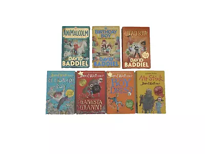 7 Mixed Childrens Fiction Books David Baddiel David Walliams • £9.97