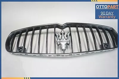 2014-2020 Maserati Quattroporte Front Center Bumper Grille Gloss Black OEM • $462