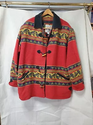 Vintage 90’s Katy D Kathryn Deene Aztec Tribal Blanket Coat Wool Navajo Sz 22/24 • £84.43