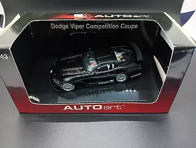 1/43 Autoart Dodge Viper Competition Coupe In Plain Black • $30